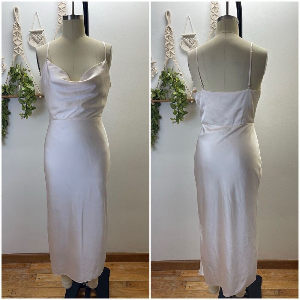 Adylan Rae Silk Dress Vanilla - Picture 2 of 2